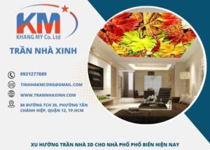 Báo giá trần nhà 3D cho phòng khách