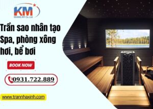 Trần sao nhân tạo Spa, phòng xông hơi, bể bơi