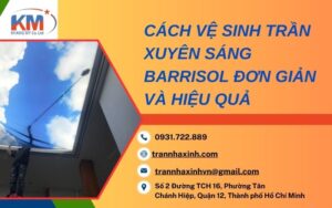 cách vệ sinh trần xuyên sáng Barrisol