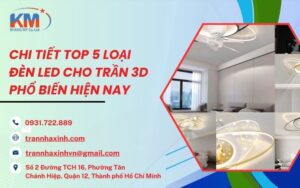 đèn led cho trần 3D