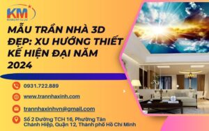 mẫu trần nhà 3D đẹp