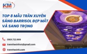 mẫu trần xuyên sáng Barrisol đẹp