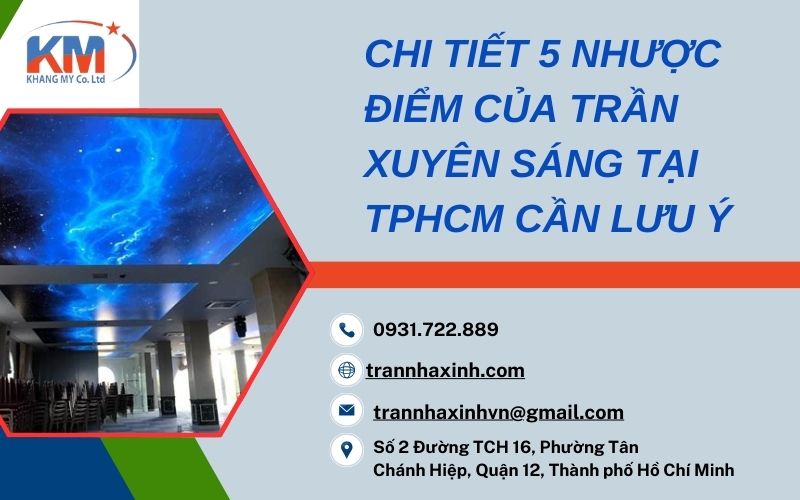 nhược điểm của trần xuyên sáng TPHCM