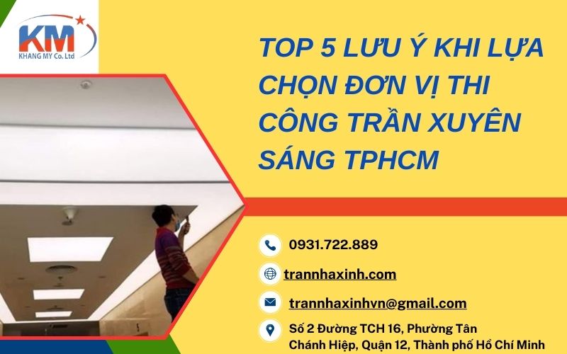 thi công trần xuyên sáng TPHCM