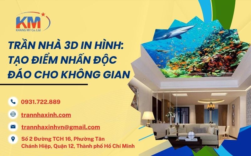 trần nhà 3D in hình