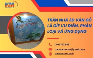 trần nhà 3D vân gỗ