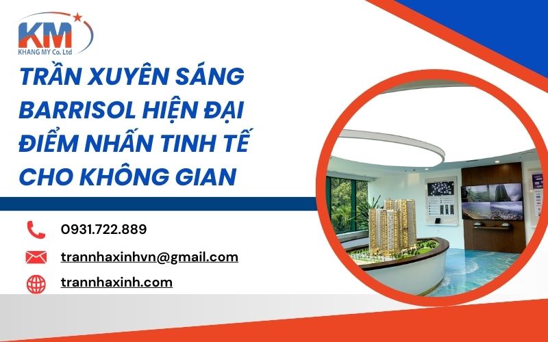 trần xuyên sáng Barrisol hiện đại
