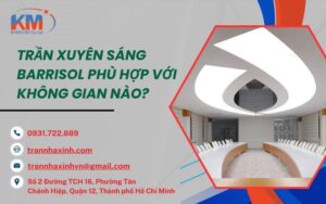 trần xuyên sáng Barrisol phù hợp với không gian nào