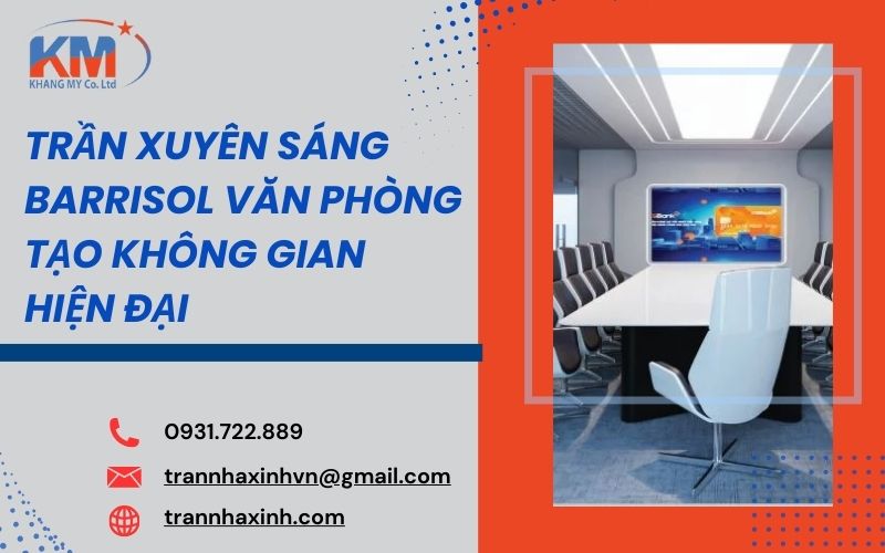 trần xuyên sáng Barrisol văn phòng