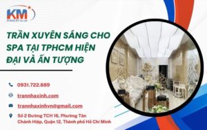 trần xuyên sáng cho spa tại TPHCM
