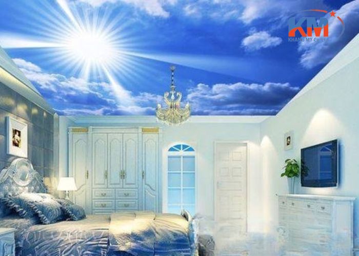Trần xuyên sáng họa tiết bầu trời (1)