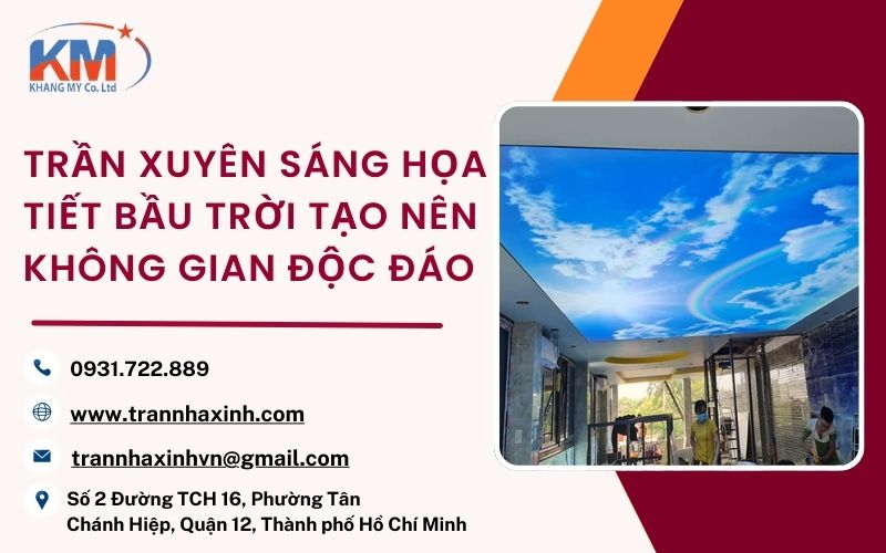 Trần xuyên sáng họa tiết bầu trời (6)