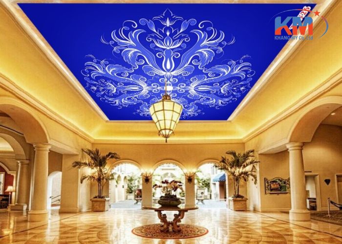 Trần xuyên sáng in hoa văn cổ điển (4) Trần xuyên sáng in hoa văn cổ điển (4)
