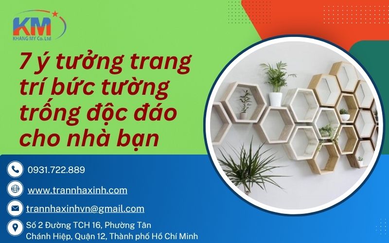 trang trí bức tường trống