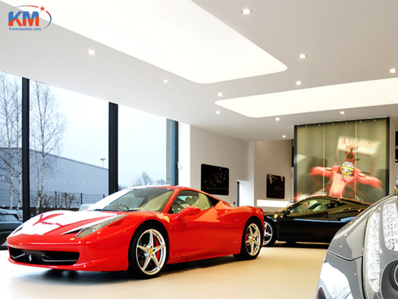 Trần xuyên sáng ánh sáng đa sắc showroom (10) Trần xuyên sáng ánh sáng đa sắc showroom (10)