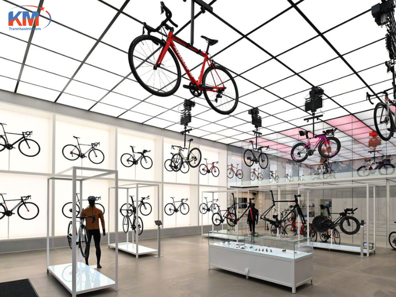 Trần xuyên sáng ánh sáng đa sắc showroom (2) Trần xuyên sáng ánh sáng đa sắc showroom (2)