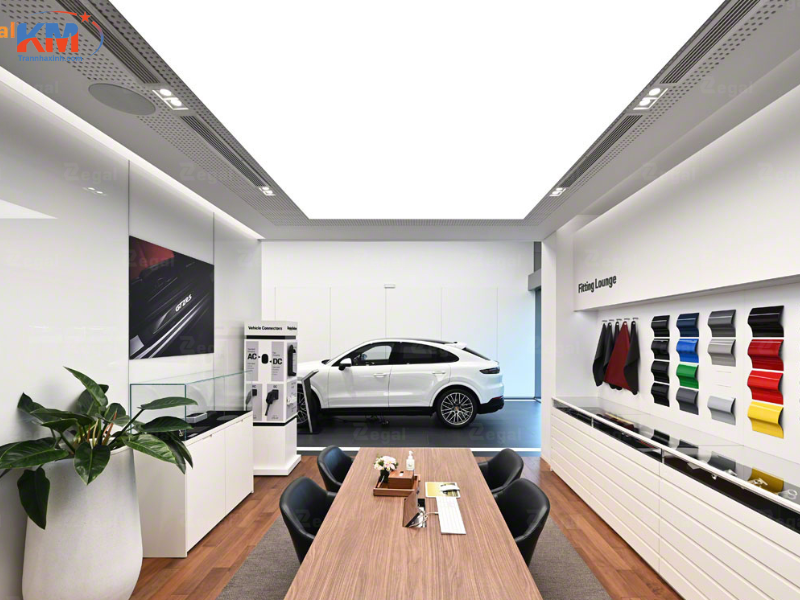 Trần xuyên sáng ánh sáng đa sắc showroom (4) Trần xuyên sáng ánh sáng đa sắc showroom (4)