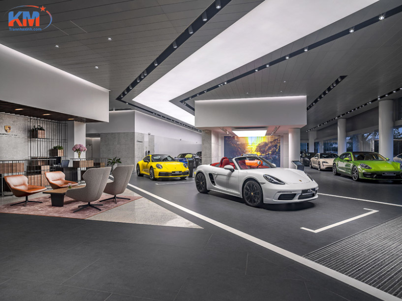 Trần xuyên sáng ánh sáng đa sắc showroom (5) Trần xuyên sáng ánh sáng đa sắc showroom (5)