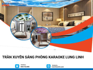 Trần xuyên sáng phòng karaoke lung linh